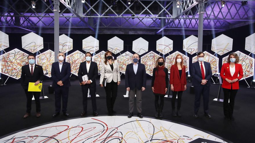 Los independentistas buscan el cuerpo a cuerpo con Illa en el debate más bronco de la campaña