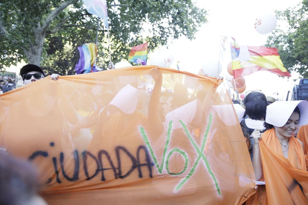 Una de las pancartas contra Ciudadanos / Marian Leon