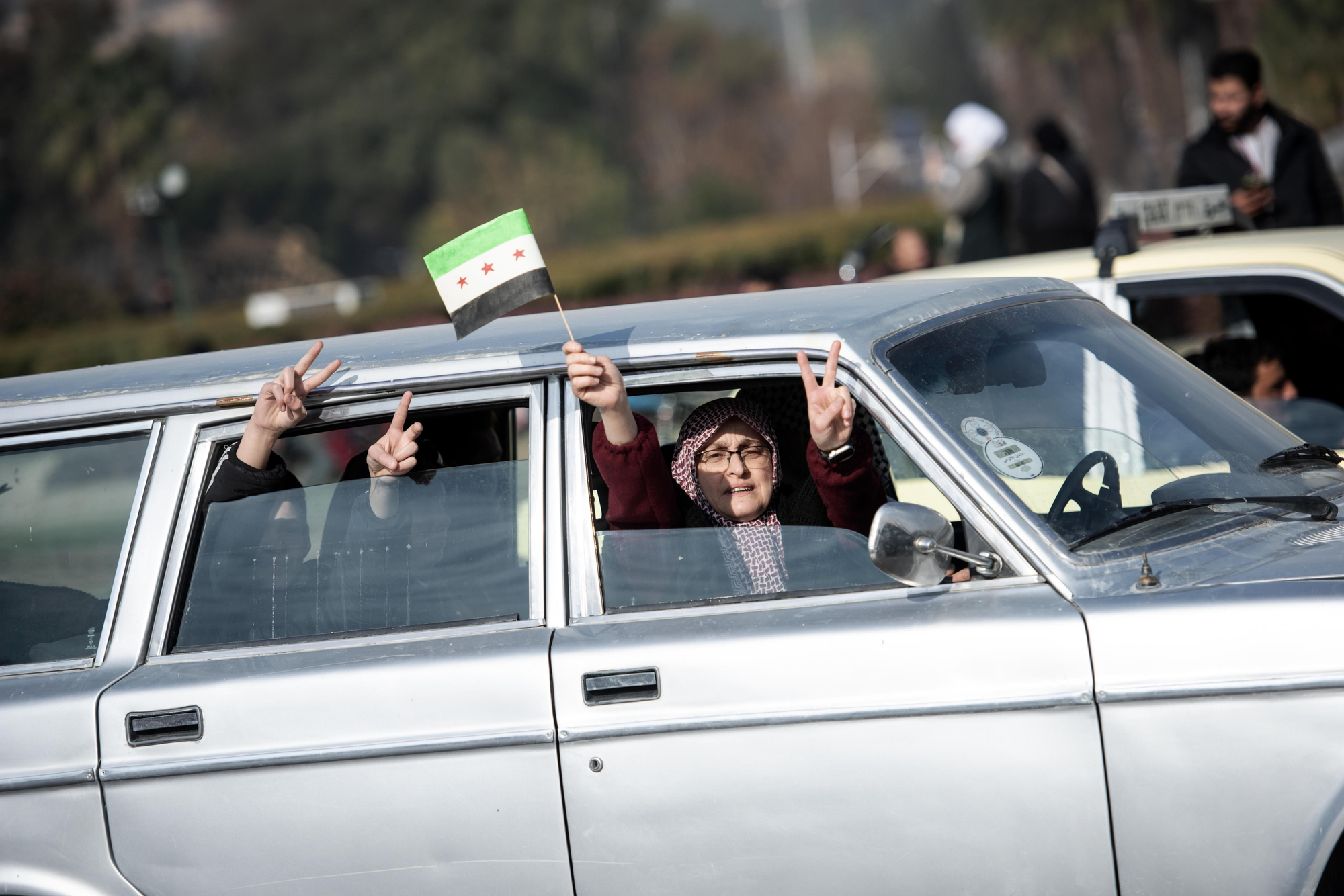 Celebraciones por la caída del régimen de Al Asad este domingo en Damasco, capital de Siria EFE/EPA/HASAN BELAL