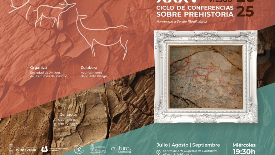 Cartel del Ciclo de Prehistoria de Puente Viesgo