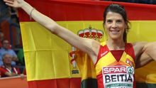 Ruth Beitia consiguió la primera medalla de la delegación española.