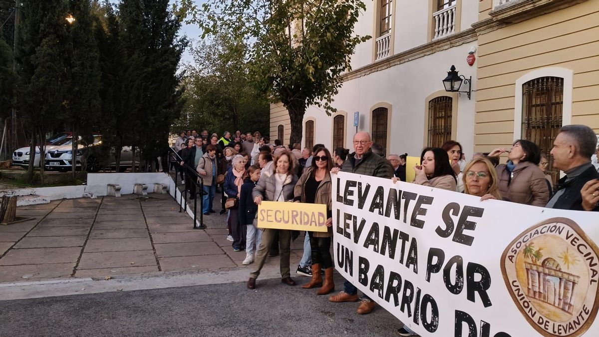 Otro detalle de la protesta de este miércoles.