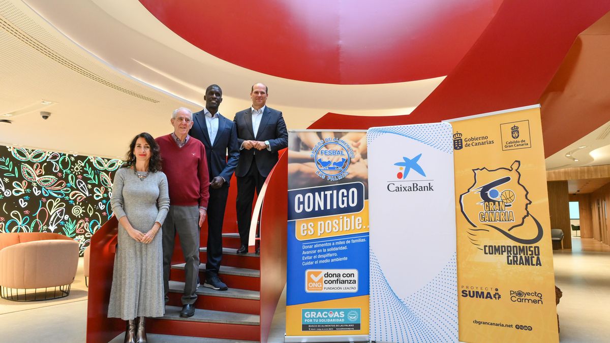 CaixaBank y el Club Baloncesto Gran Canaria unen fuerzas en el ‘XIII Partido a favor del Banco de Alimentos’
