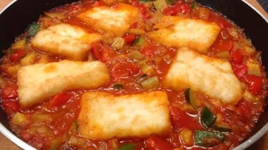 Bacalao con sanfaina