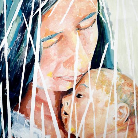 Otro cuadro de la exposición 'Arte y Maternidad'.