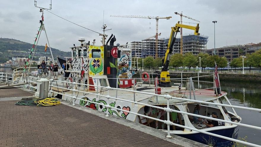 La Freedom Flotilla en Bilbao antes de viajar a Gaza