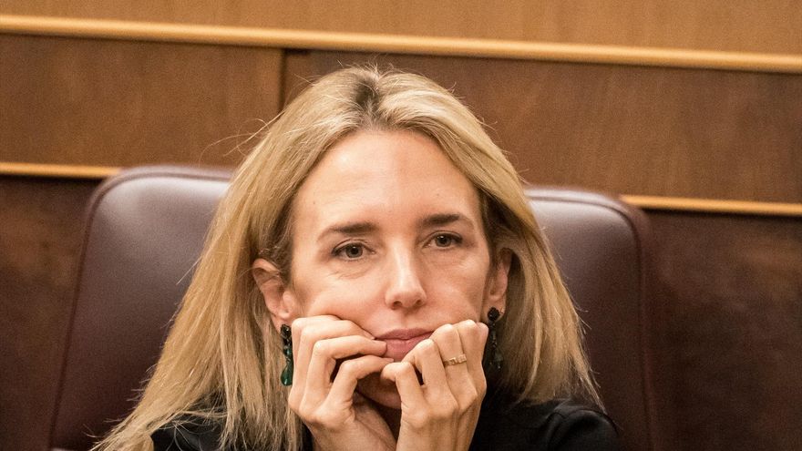 La diputada del PP Cayetana Álvarez de Toledo durante un pleno en el Congreso de los Diputados.