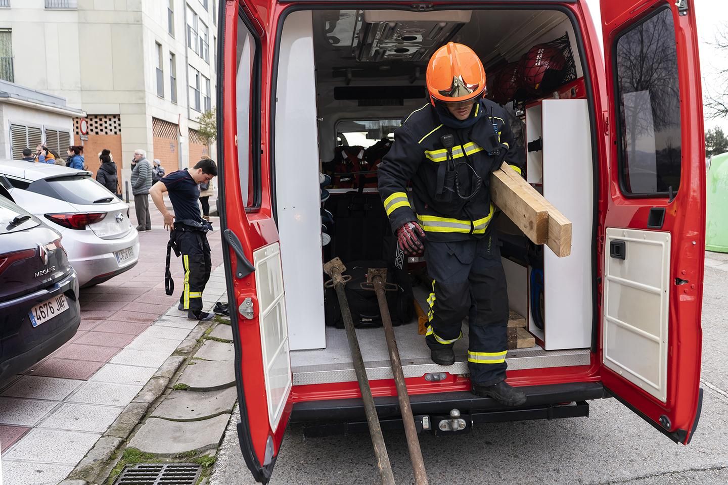 Hundimiento del parking de Nueva Montaña (Santander). | JOAQUÍN GÓMEZ SASTRE