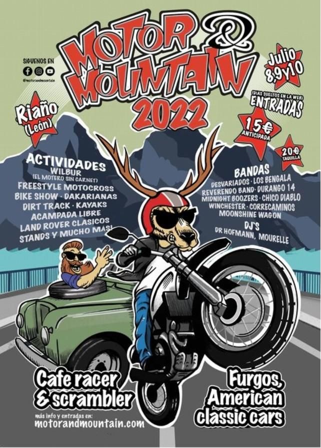 Cartel festival Motor n Mountain Riaño 2022.