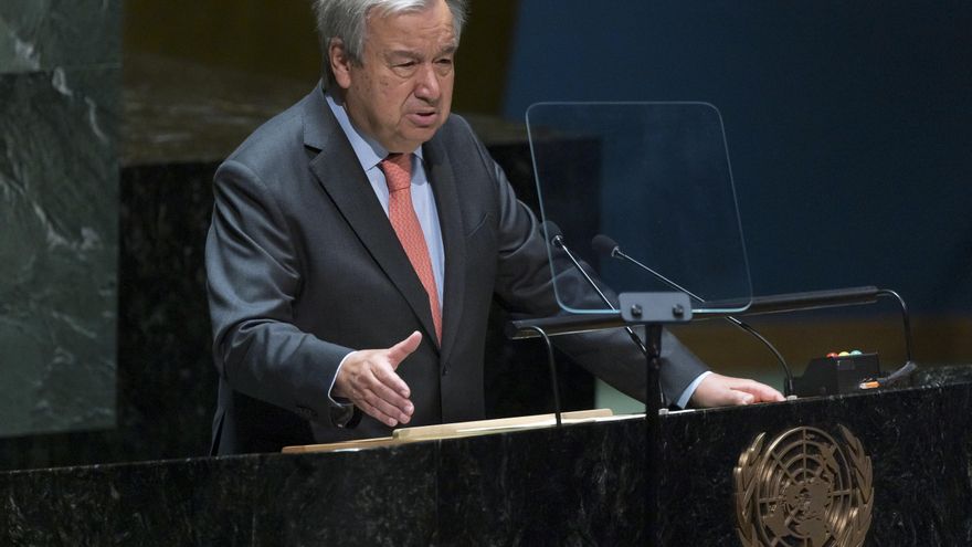 Fotografía de archivo del secretario general de la ONU, António Guterres. EFE/EPA/JUSTIN LANE