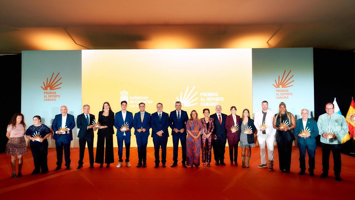 Galardonados en los Premios al Deporte Canario 2025.
