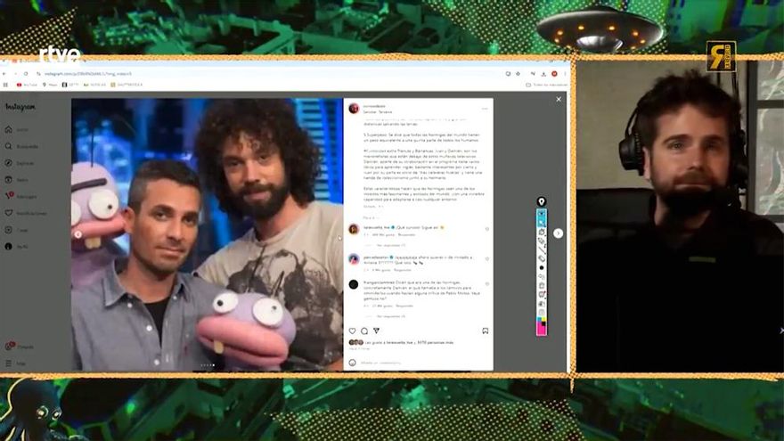 'La Revuelta' recogió el 'troleo' del fan al que han hecho 'influencer', mostrando a las hormigas de 'El Hormiguero'