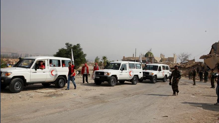 Un bombardeo afecta a la sede de la Media Luna Roja en la ciudad siria de Idlib