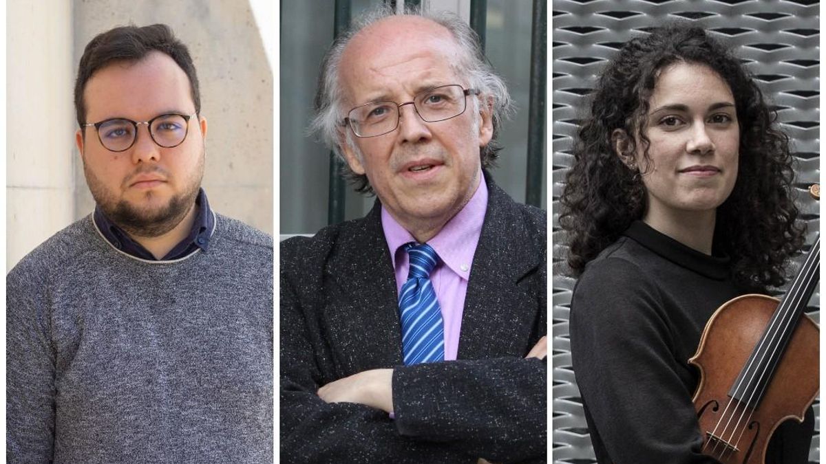 Pau Fernández, José Luis Temes y Lidia Sierra.