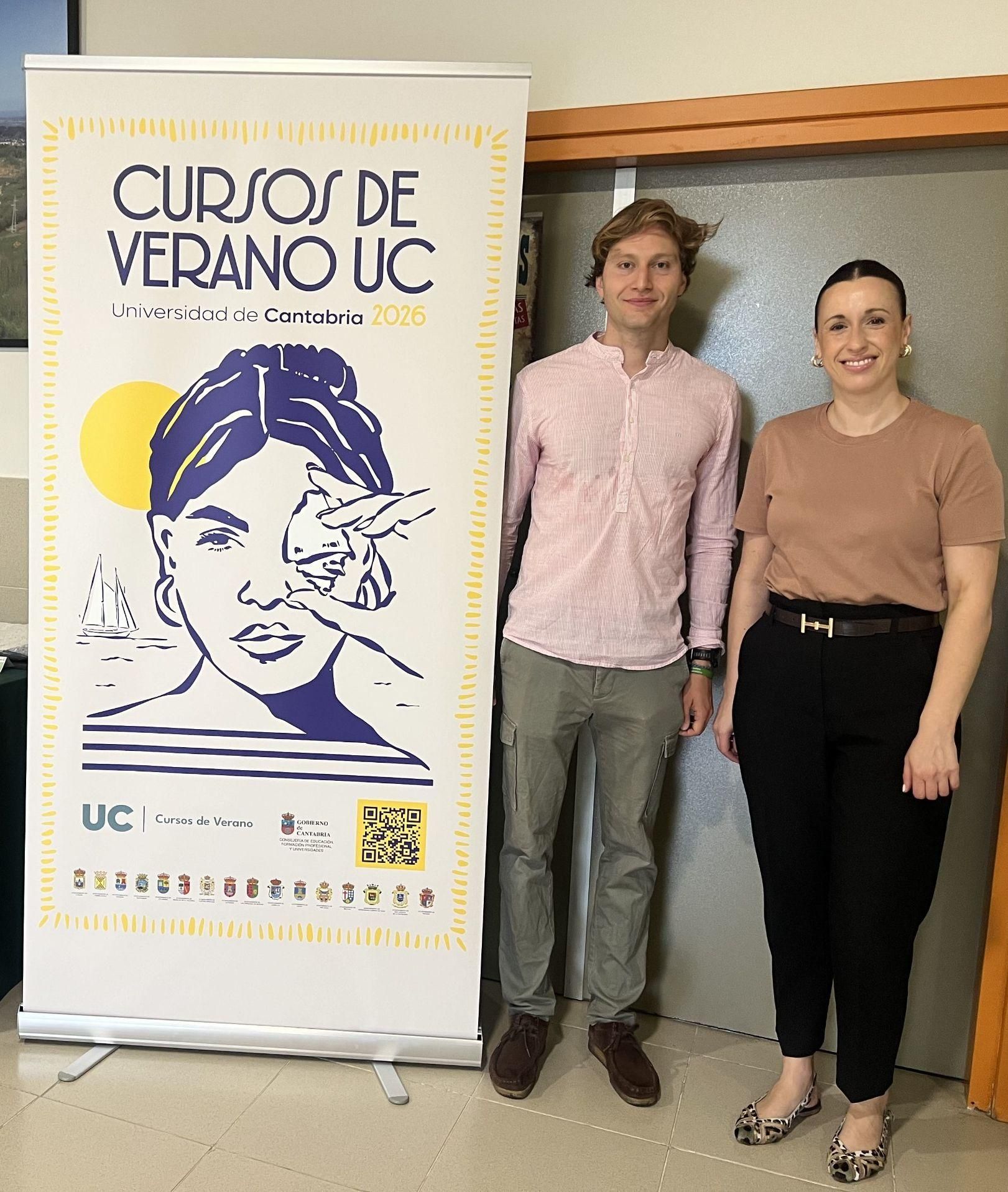 Javier Sedano y Raquel Martínez, directores del curso de verano celebrado en la Escuela de Ingeniería de Minas de la UC.