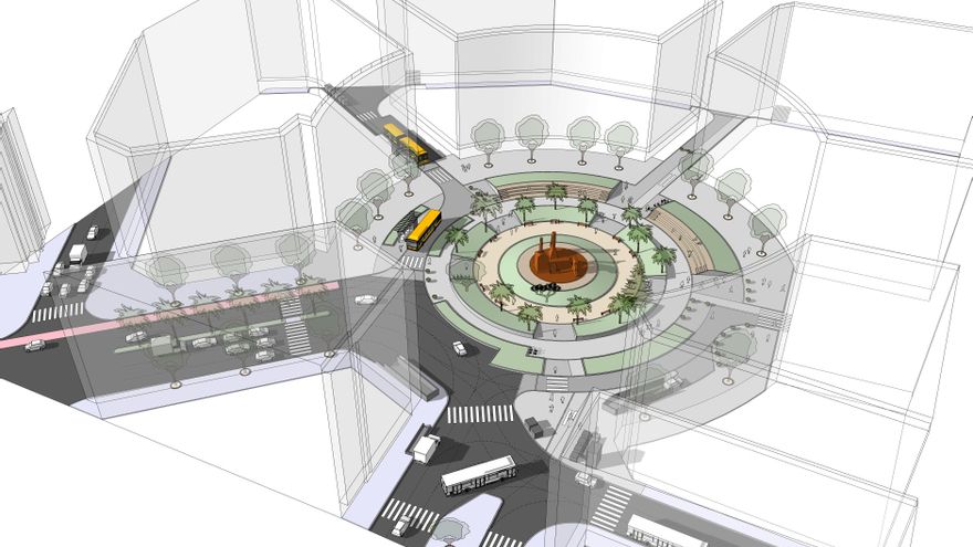El Ayuntamiento de Las Palmas de Gran Canaria inicia el próximo lunes la peatonalización de la Plaza de España