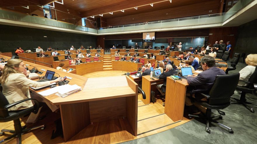 Pleno en el Parlamento de Navarra, a 19 de junio de 2025, en Pamplona, Navarra (España).