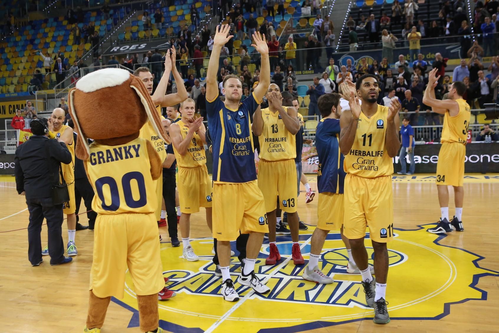 Partido de Eurocup entre el Herbalife Gran Canaria y el Avtodor Saratov en el Gran Canaria Arena. (Alejandro Ramos).