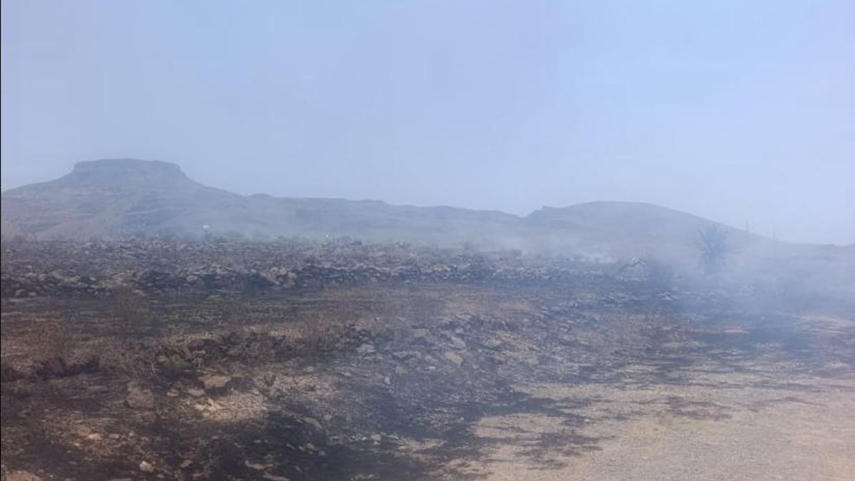 Extinguido un conato de incendio en Vallehermoso