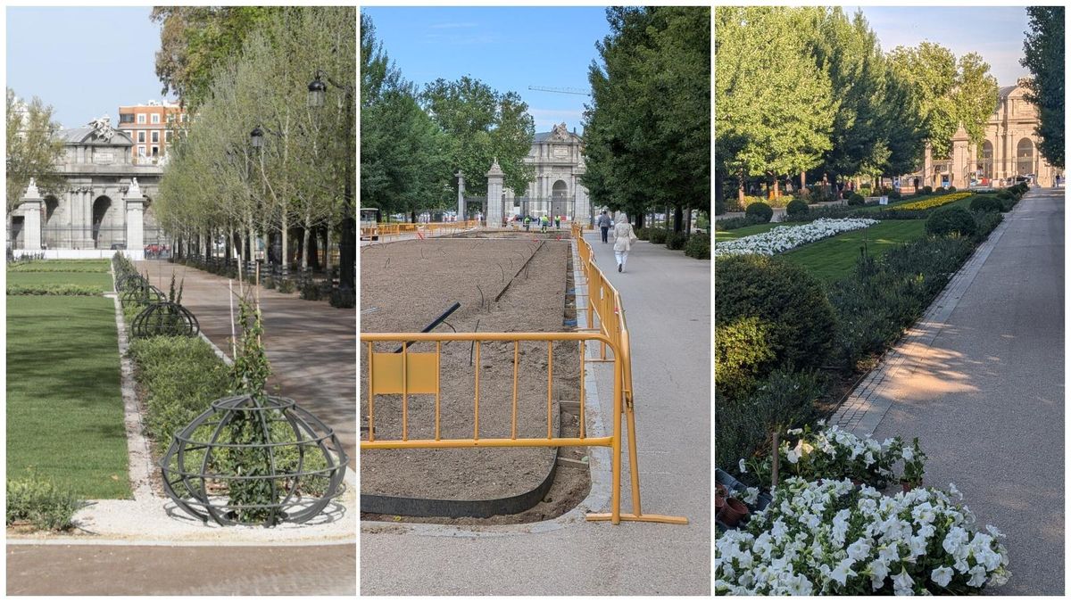 El Ayuntamiento de Madrid cambia jardines del Retiro que plantó hace cinco años por falta de "arraigo" y les pone los colores del Papa