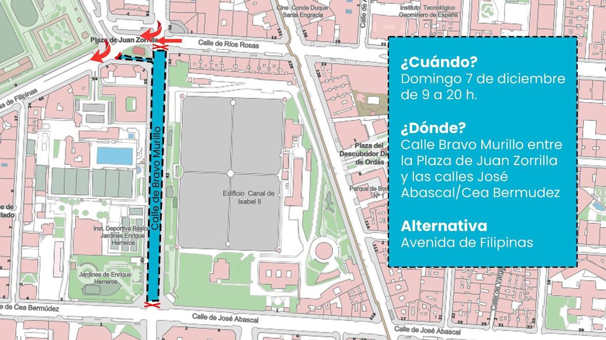 Bravo Murillo vuelve a ser peatonalizada por el puente de la Constitución