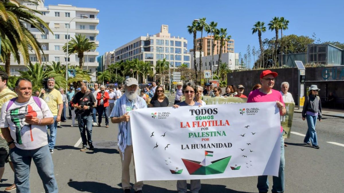 Manifestación del 1 de mayo en Las Palmas de Gran Canaria.