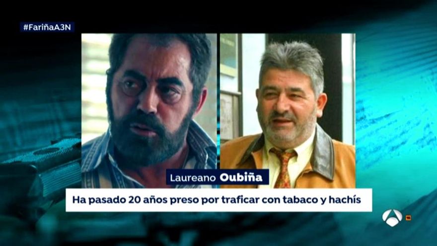 Carlos Blanco (izq.) caracterizado como Laureano Oubiña (derech