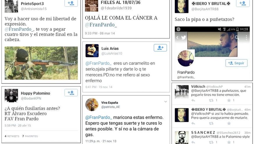 La fiscal de delitos de odio pide año y medio de cárcel para dos neonazis por amenazar en redes a un activista LGTBI