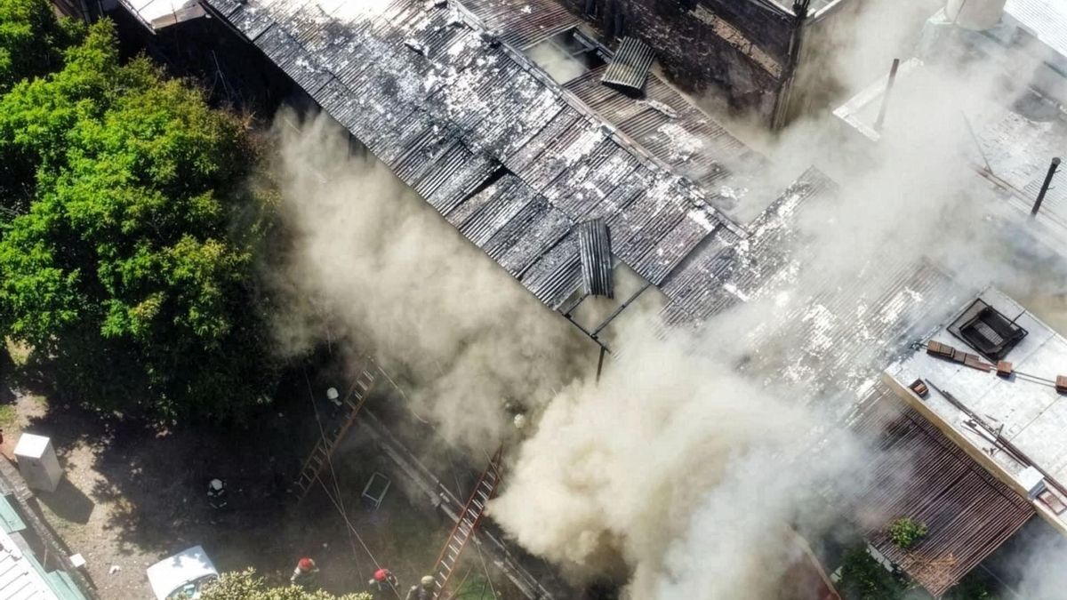 Incendio en La Boca