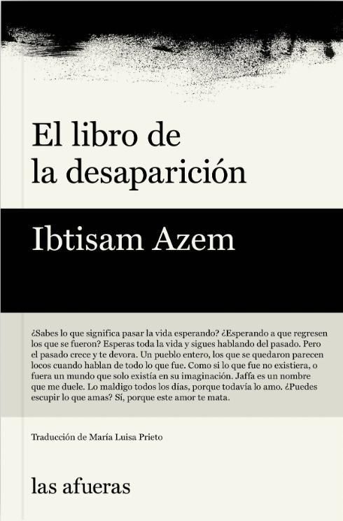 "El libro de la desaparición", de Ibtisam Azem.