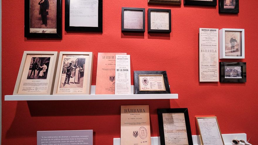 Detalle de la exposición 'La mirada de Galdós', de Pedro Déniz, en Casa-Museo Pérez Galdós