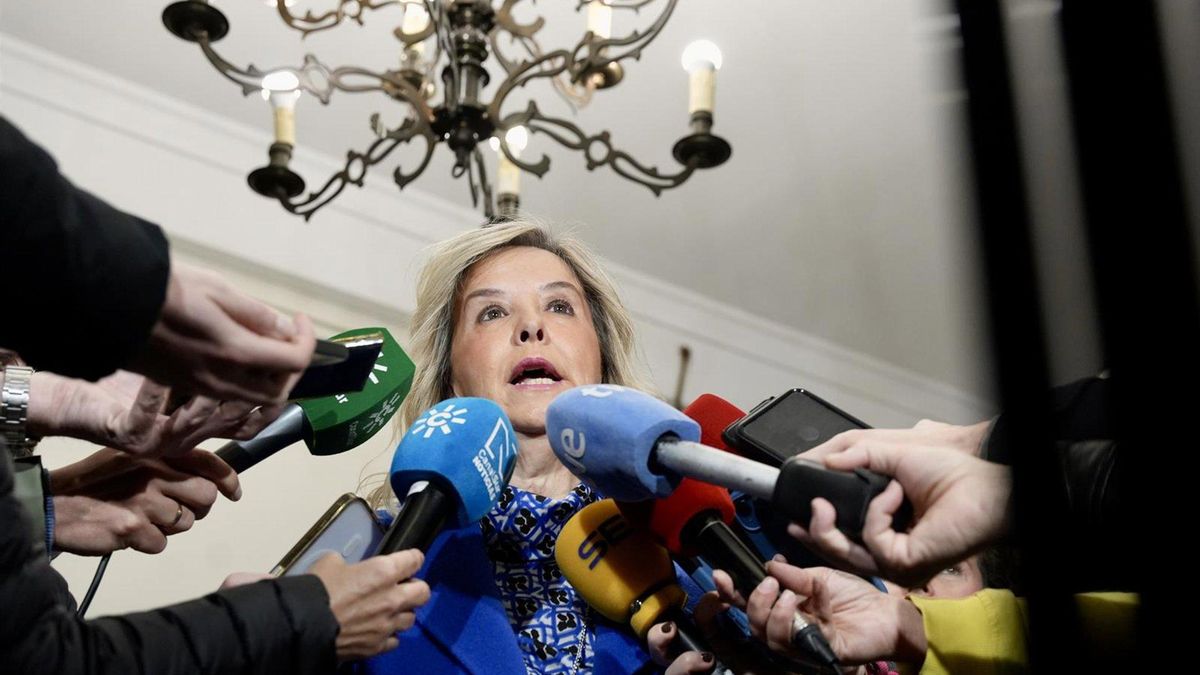 La fiscal superior de Andalucía, Ana Tárrago, en la reunión de la Junta de Fiscales Jefes Provinciales y de Área