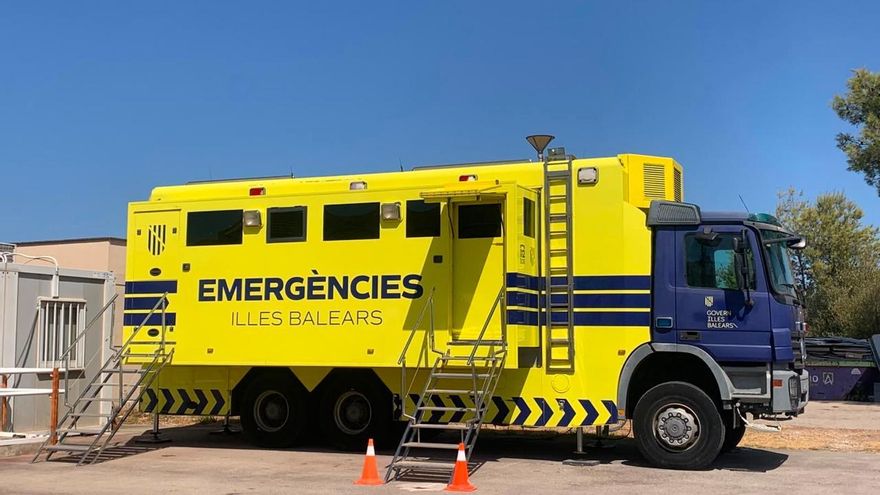 Vehículo de emergencias del operativo de Islas Baleares