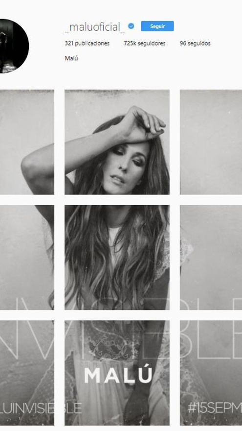 Cuenta de Instagram de Malú