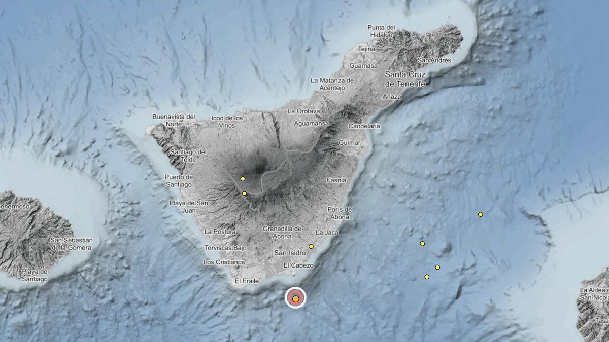 Terremoto de 2,7 en el sur de Tenerife.