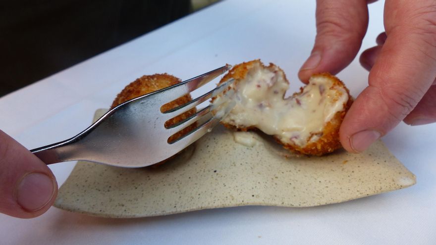 La cremosidad de las croquetas