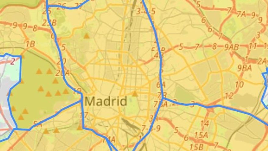 Los niveles de contaminación por ozono se disparan en Madrid