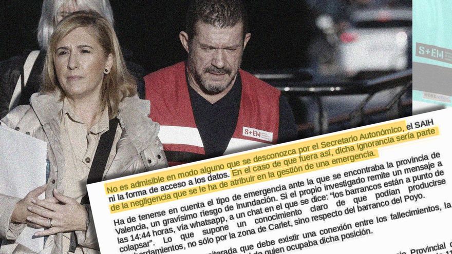 La jueza de la DANA reitera la negligencia del alto cargo de Emergencias de Mazón y tumba en un nuevo auto las tesis del PP