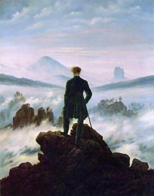 'El caminante', cuadro de Caspar David Friedrich