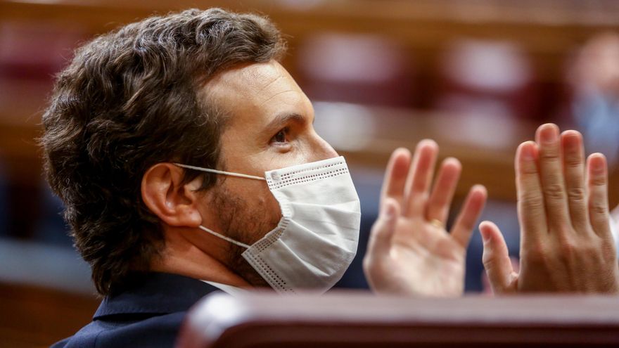 Pablo Casado en el Congreso de los Diputados.