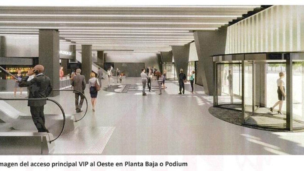 Imagen virtual de un acceso VIP.