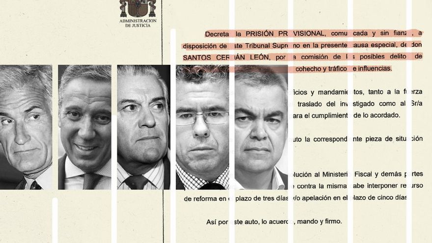 De la Gürtel a la Púnica: Cerdán, el último político en prisión preventiva por corrupción