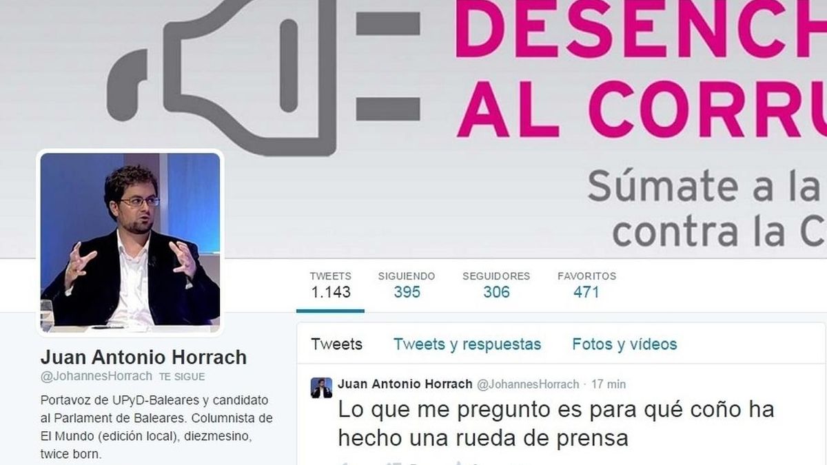 El candidato de UPyD en Baleares también critica la reacción de Rosa Díez y cree una "catástrofe" el resultado