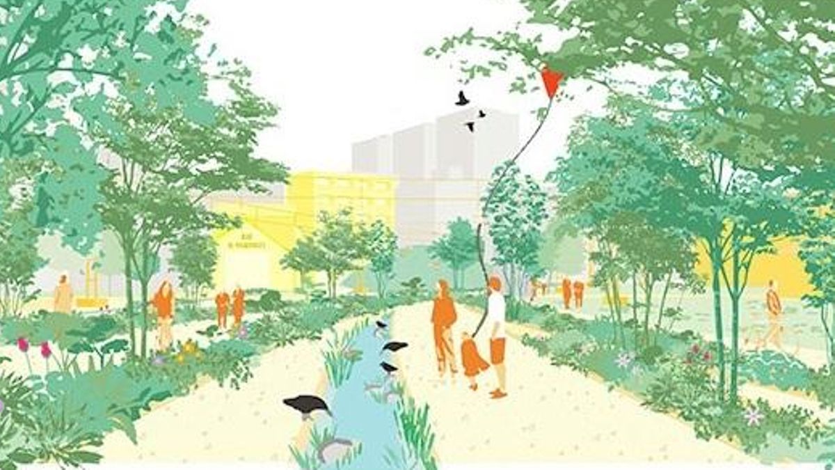 Ilustración del proyecto 'Cicatrice', ganador del Europan 17.