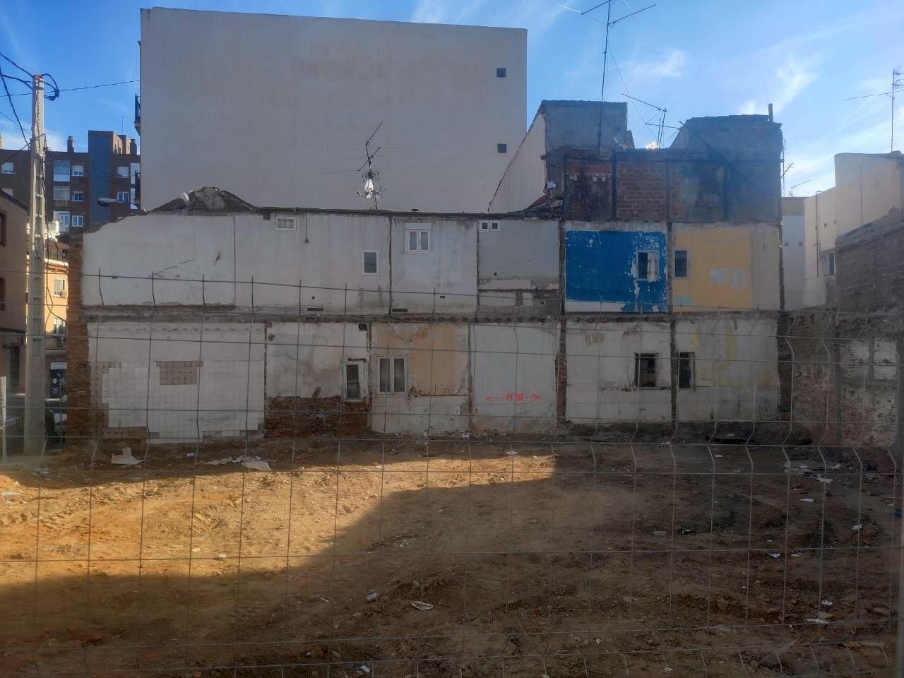 El solar resultante del derribo