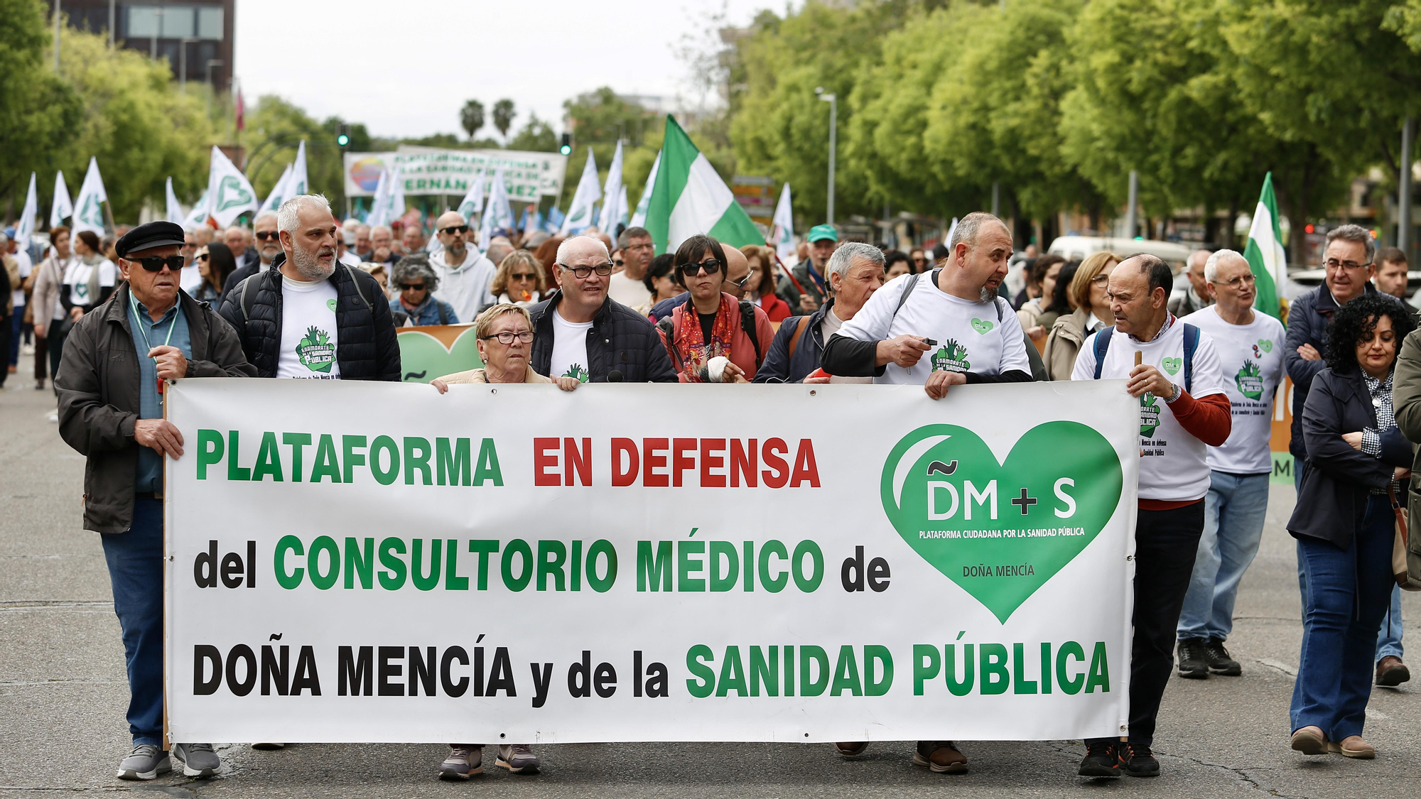 Manifestación de las Mareas Blancas por la sanidad pública