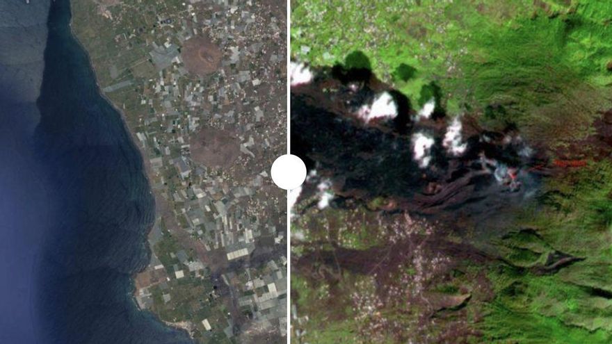 Reconstrucción de La Palma: el antes y después del Valle de Aridane tras la erupción