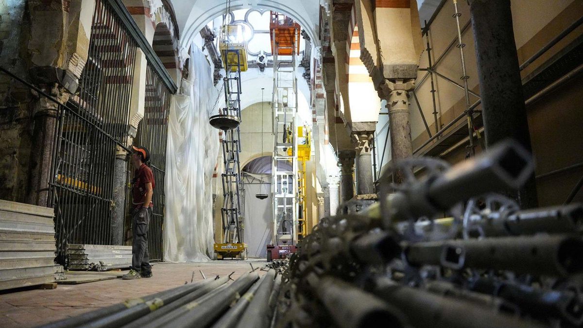 Las obras de afianzamiento tras el incendio de la Mezquita se encuentran ejecutadas "a más del 90%"