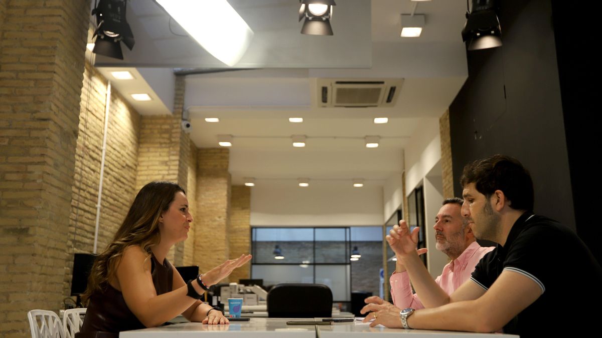 Zulima Pérez durante la entrevista en la redacción de elDiario.es en València.