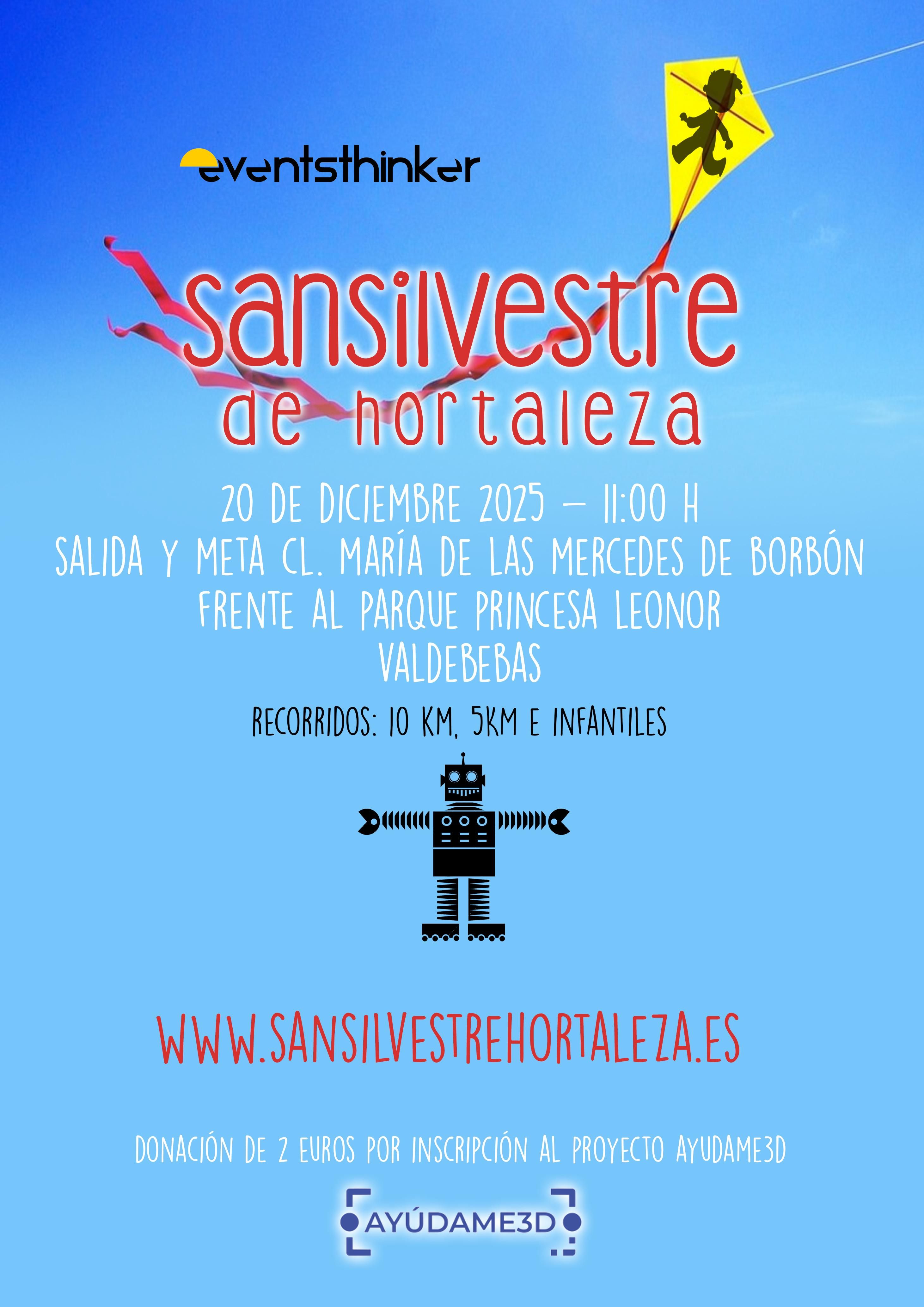 Cartel de la San Silvestre de Hortaleza 2025